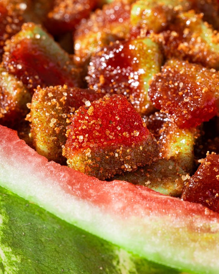 Sandía con chamoy